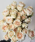 Spray Rose White Majolica